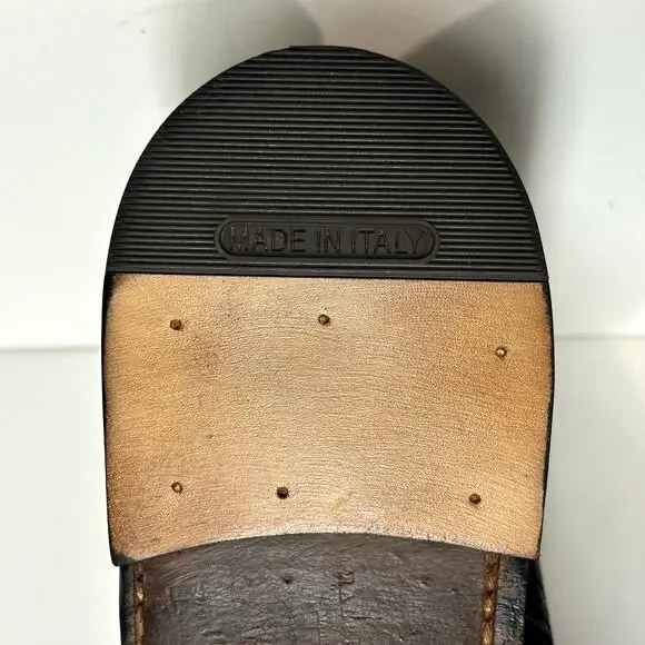 VERY GOOD Crockett & Jones x Ralph Lauren Swansea Black Calf Wingtip England 8.5 - Picture 14 of 15